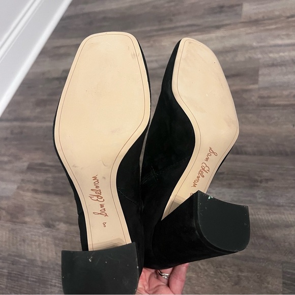 Sam Edelman Women's Codie Booties Black Suede 8 Medium US 🔥 - Picture 5 of 7